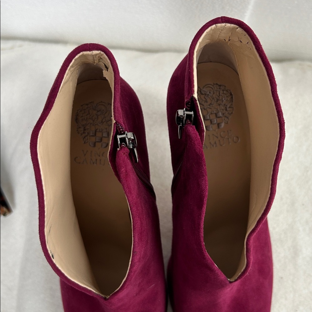 NWOB Vince Camuto Women's Suede Plum Ankle Booties‎ - Picture 7 of 9